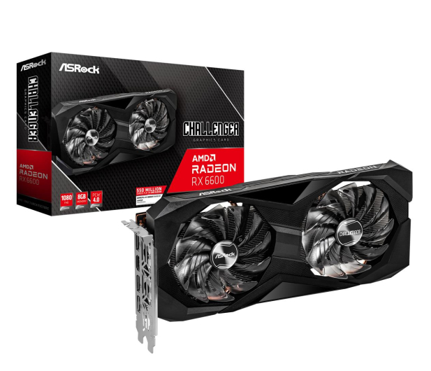ASRock Radeon RX 6600 Challenger D 8GB GDDR6